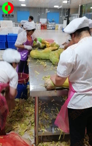 工程售后團(tuán)隊現(xiàn)場考察江西客戶生產(chǎn)現(xiàn)場,提供整套瓜果加工設(shè)備方案！