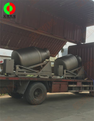 兩臺大型真空滾揉機專車送往大灣區(qū)某肉食品加工配送中心！